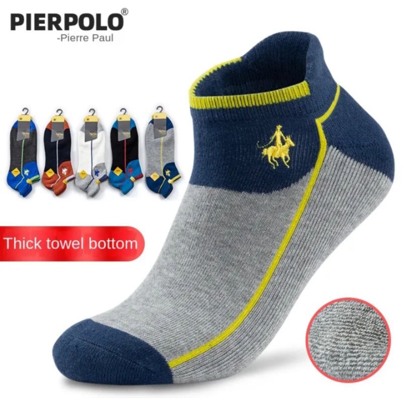 Pier polo Kaus Kaki Pierpolo Socks Premium Original Kaos Kaki Pendek Olahraga MQ12