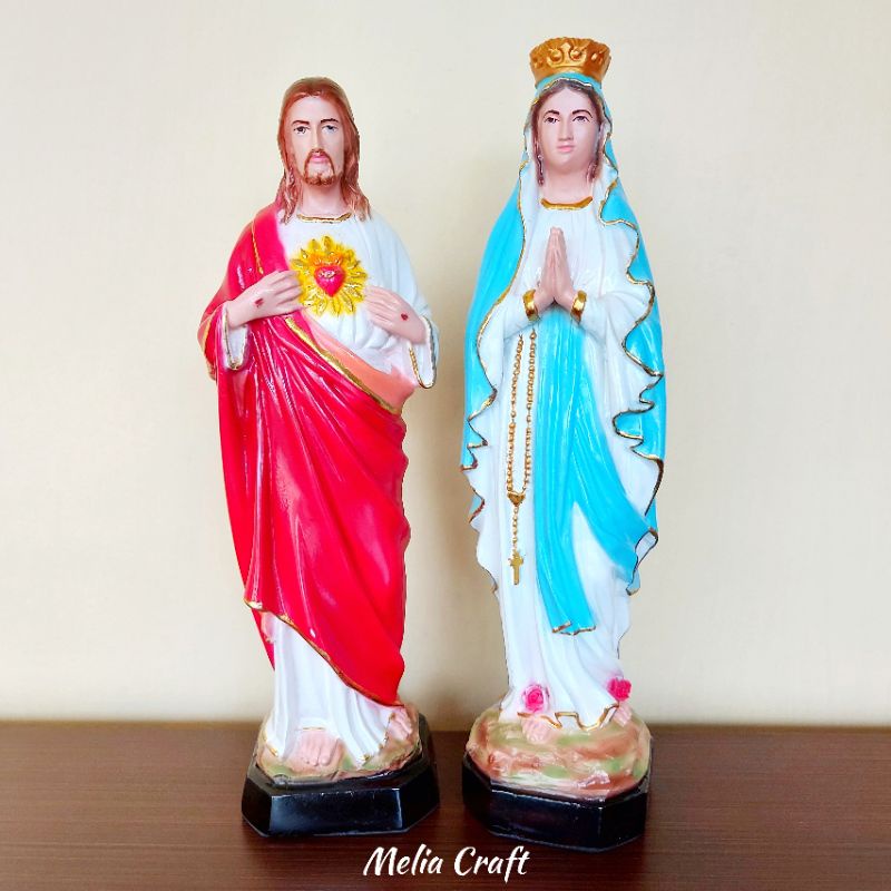 Patung Hati Kudus Yesus & Patung Maria Lourdes