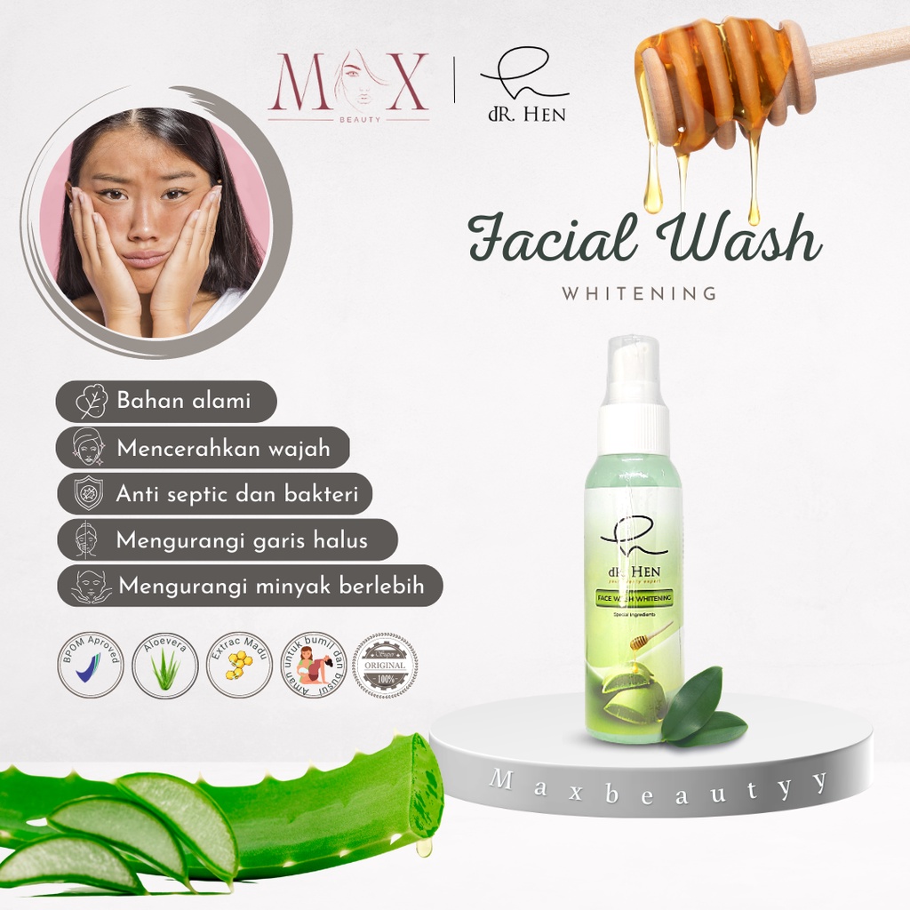 Dr Hen Clinic Skincare Facial Wash Whitening
