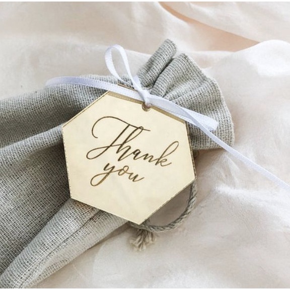 

Acrylic Mirror Tag 5cm | Hampers Tag Akrilik | Hiasan Hampers Label - Rosegold Mirror