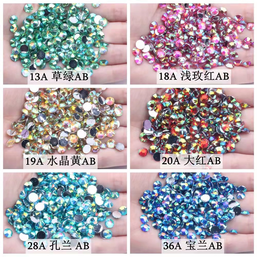 Manik NailArt Rhinestone AB 3mm 10.000pcs Gems Henna  Candy Jelly AB