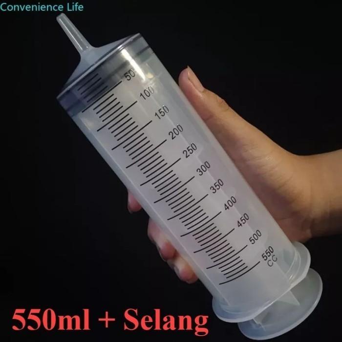 Suntikan Jumbo 500Ml 550Ml Suntikan Steril Bonus Selang Bukan 300ml