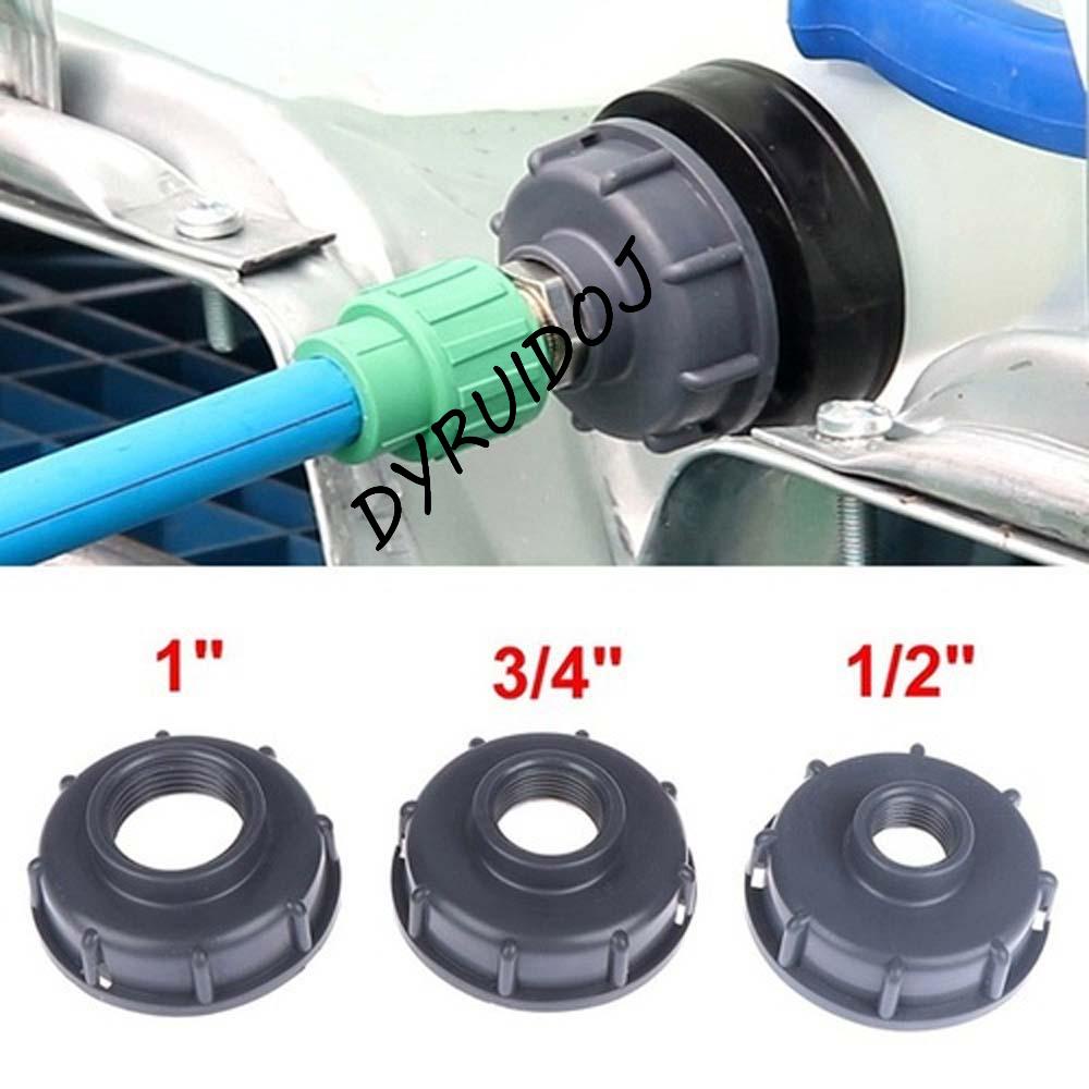 DYRUIDOJ Plastic S60X6 Coarse Thread Cap 60mm Female thread Connector IBC fuel tank Ton Barrel Valve Fittings 1/2&quot;&quot;,3/4&quot;&quot;, 1&quot;&quot; Durable Adapter IBC Tank Adapter