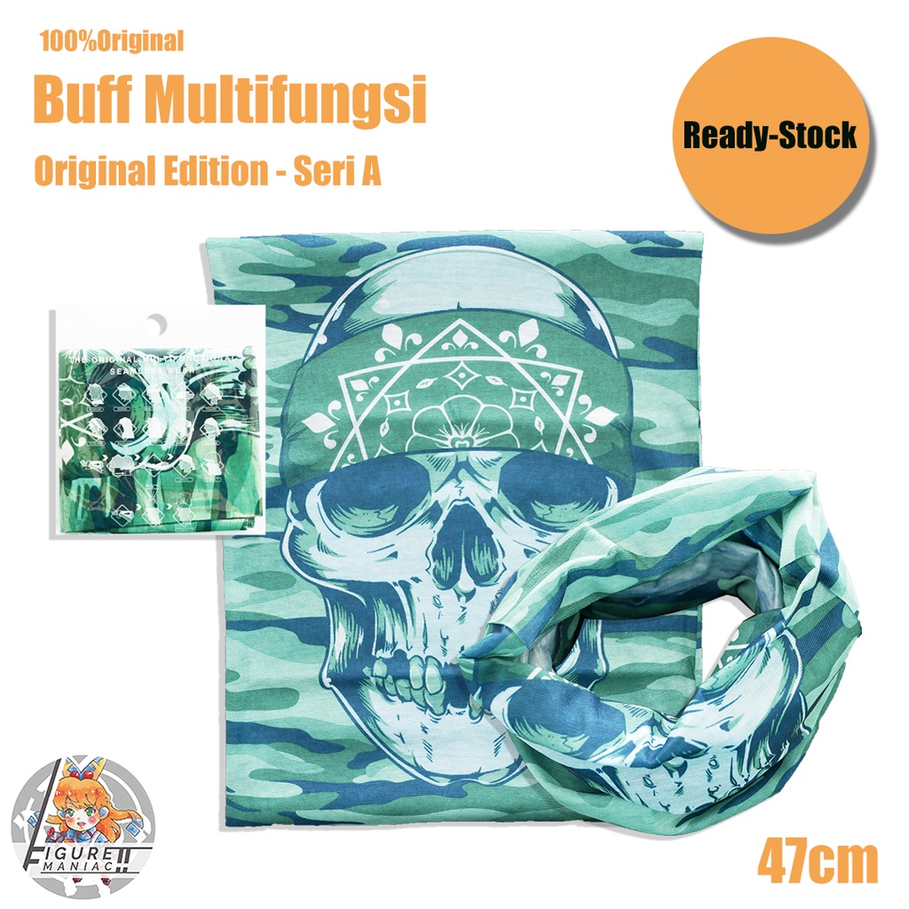 Buff - Slayer Sapu tangan Buff Masker Multifungsi Baf Bandana Motif Full Color Mix