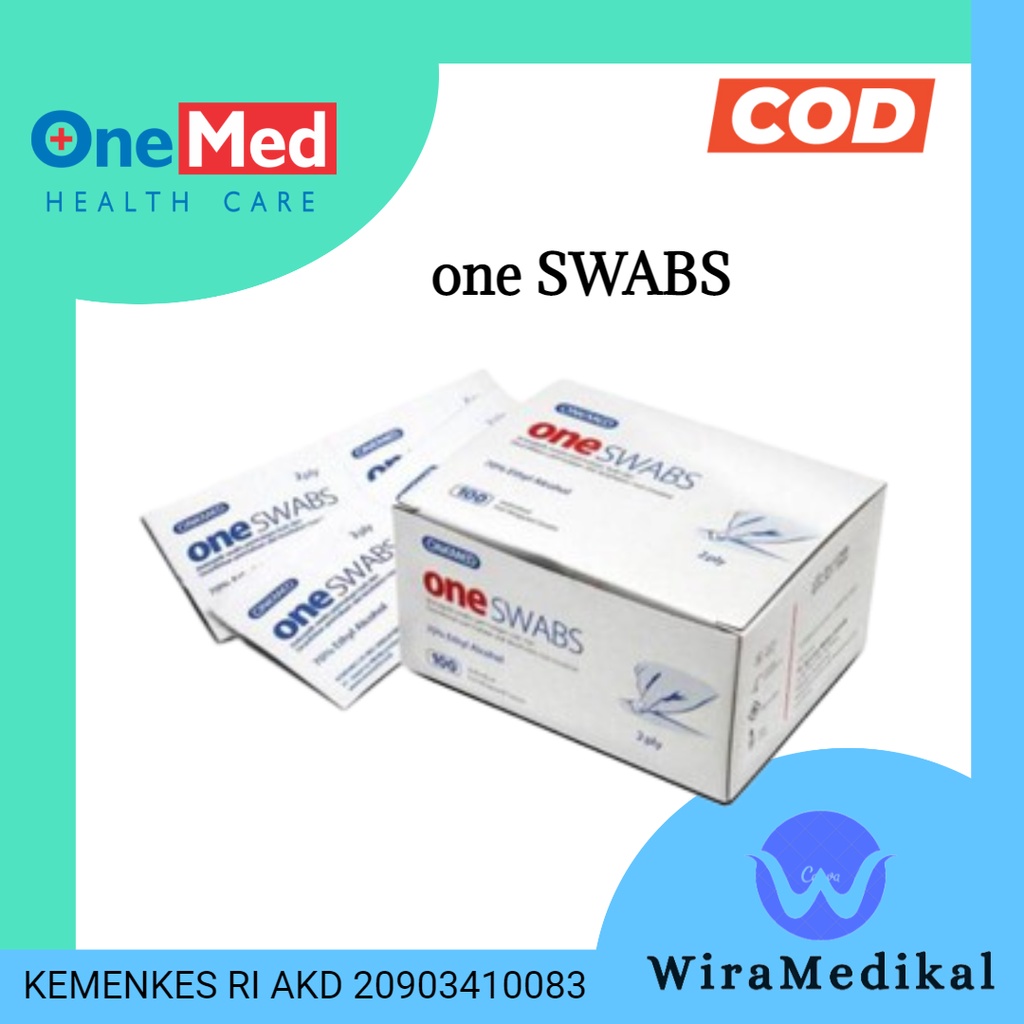 One Swabs Alkohol Swab Kapas Alkohol Tissue Alkohol