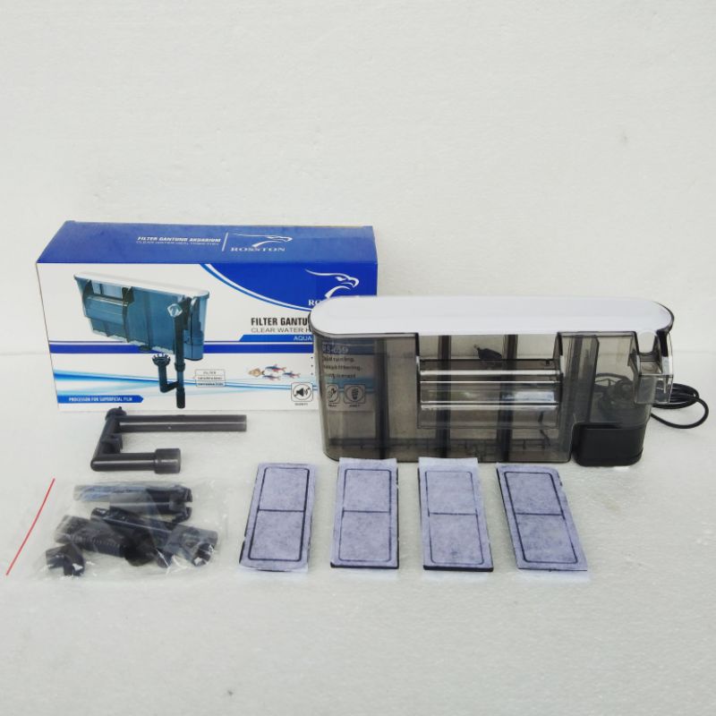Mesin pompa filter gantung  ROSSTON RS 659  hanging hangon waterpump aquarium hang on akuarium aquascape