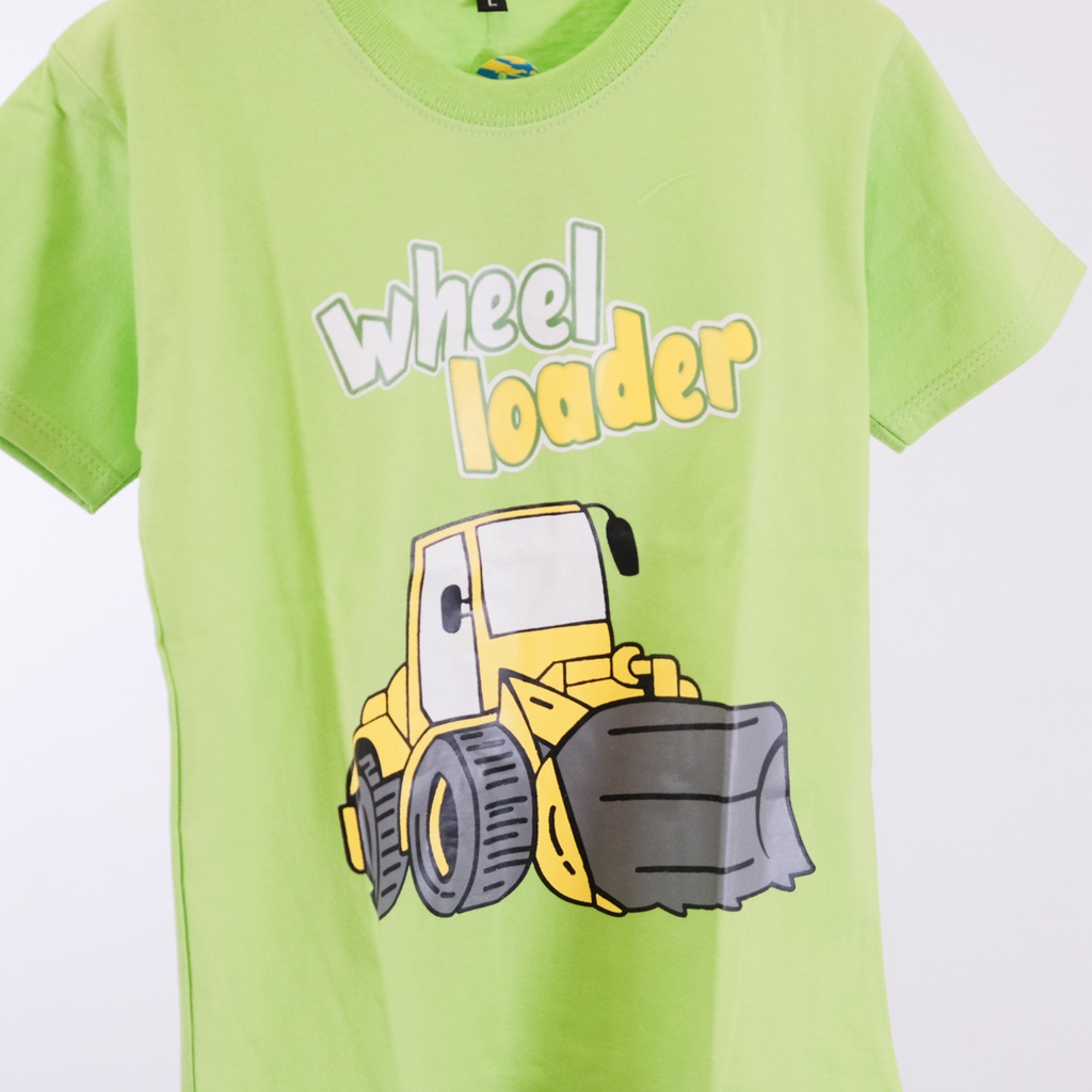 Kaos Anak Distro Karakter Whell Loader Stabillo 1-10 Tahun
