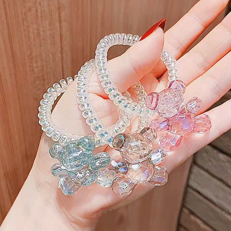 OVERFLOWS.ID IKAT RAMBUT SPIRAL KABEL TELEPON JUMBO TEBAL / KUNCIR RAMBUT SPIRAL / KARET RAMBUT SPIRAL BEAR