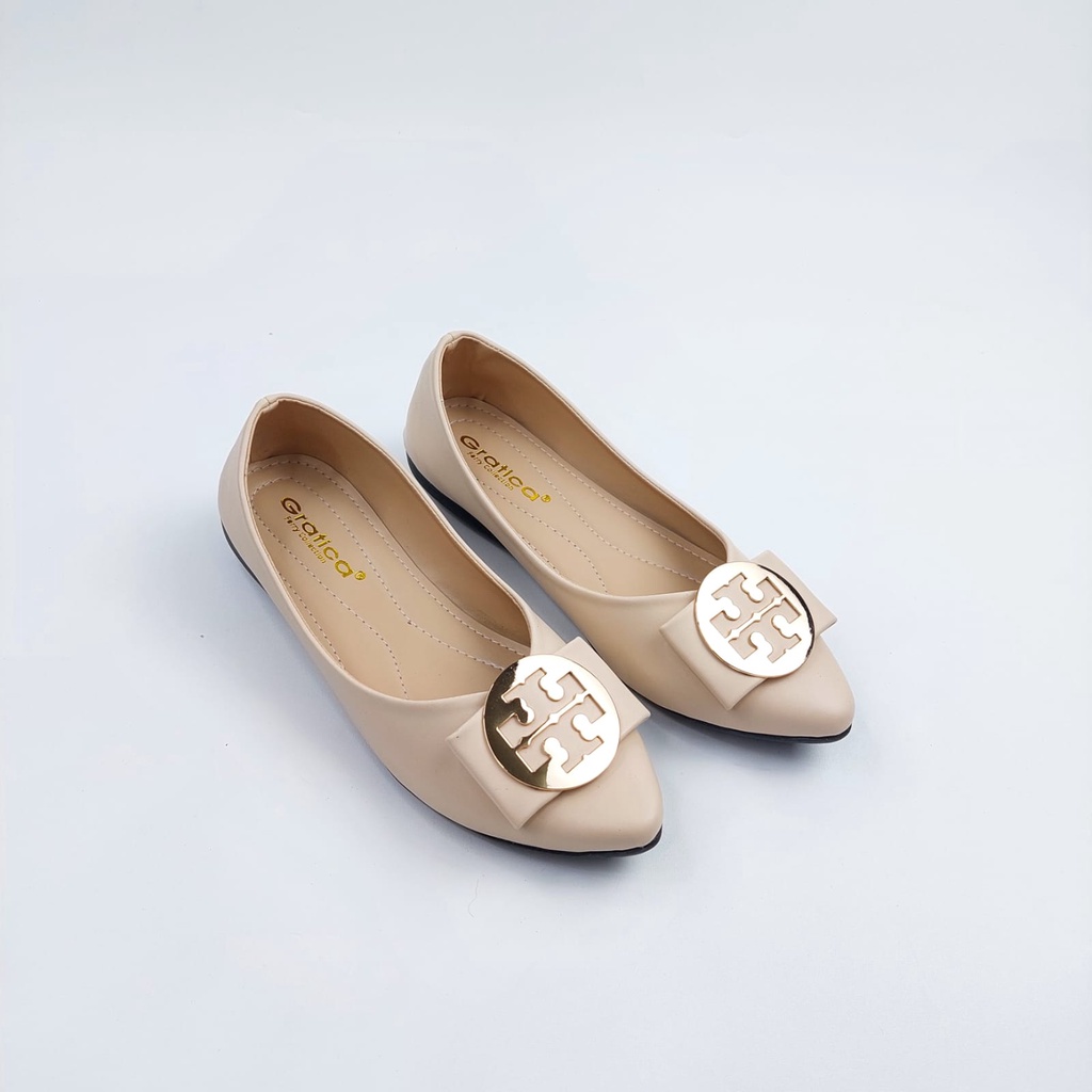 Flat shoes wanita ujung lancip gratica mi02