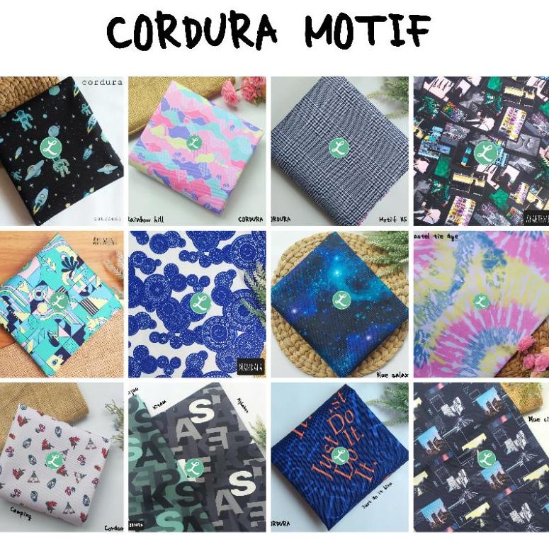 [COD OXU] KAIN CORDURA MOTIF / BAHAN TAS CORDURA MOTIF / BAHAN WATERPROOF CORDURA ybsd