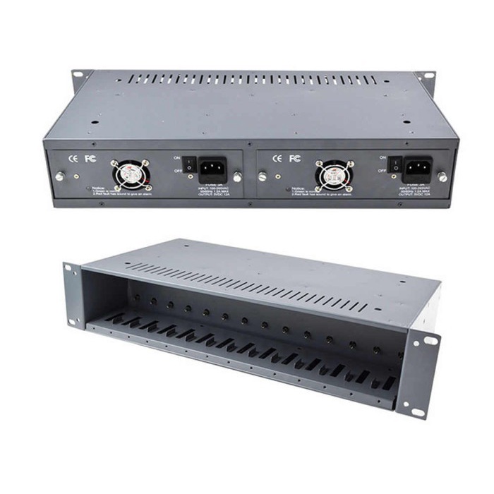 Produk Terbaru Sale Terbatas Rack Htb 14 Slot/Rak 14 Slot 2U Media Fiber Converter