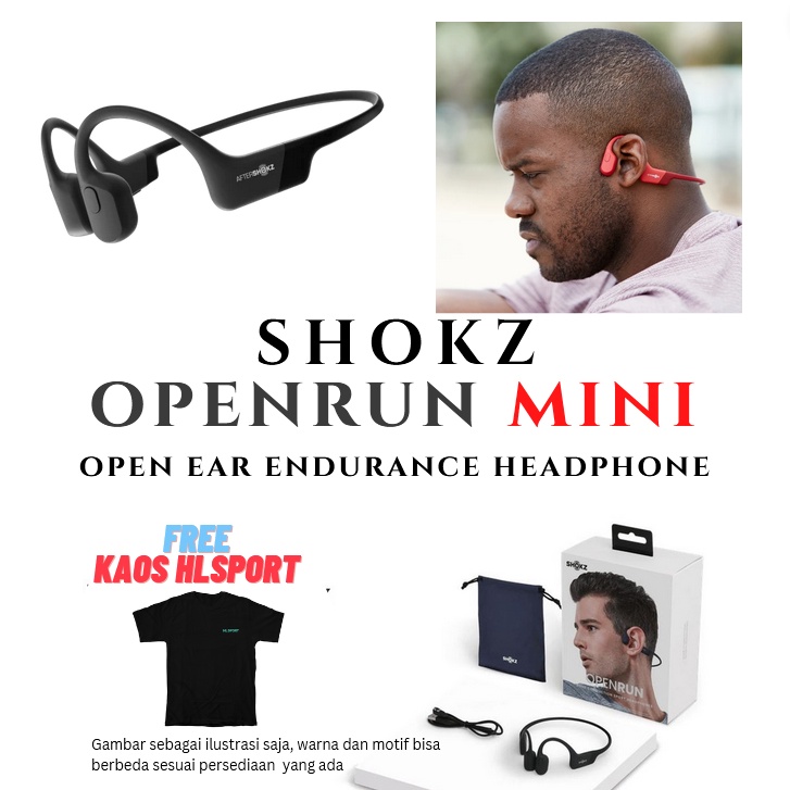 SHOKZ Openrun MINI Wireless Bone Conduction Headphone Garansi Resmi TAM 2 Tahun