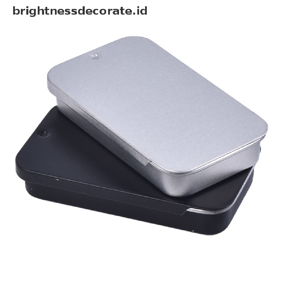 [Birth] 1pc Kotak Besi Mini Slide Cover Kotak Penyimpanan Pernikahan Portable Tin Boxes Container [ID]