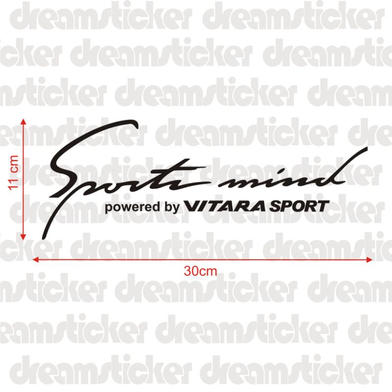 Sticker Stiker Suzuki Vitara Sportmind Sport Mind