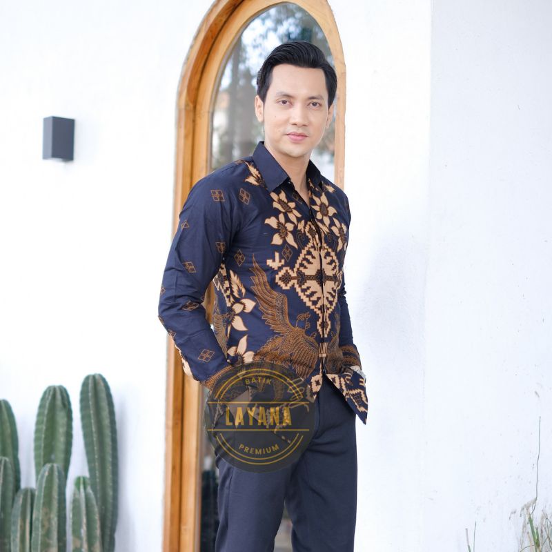 Kemeja Batik Senogaling Slimfit Premium Lapis Puring Erro Baju Formal Nonformal