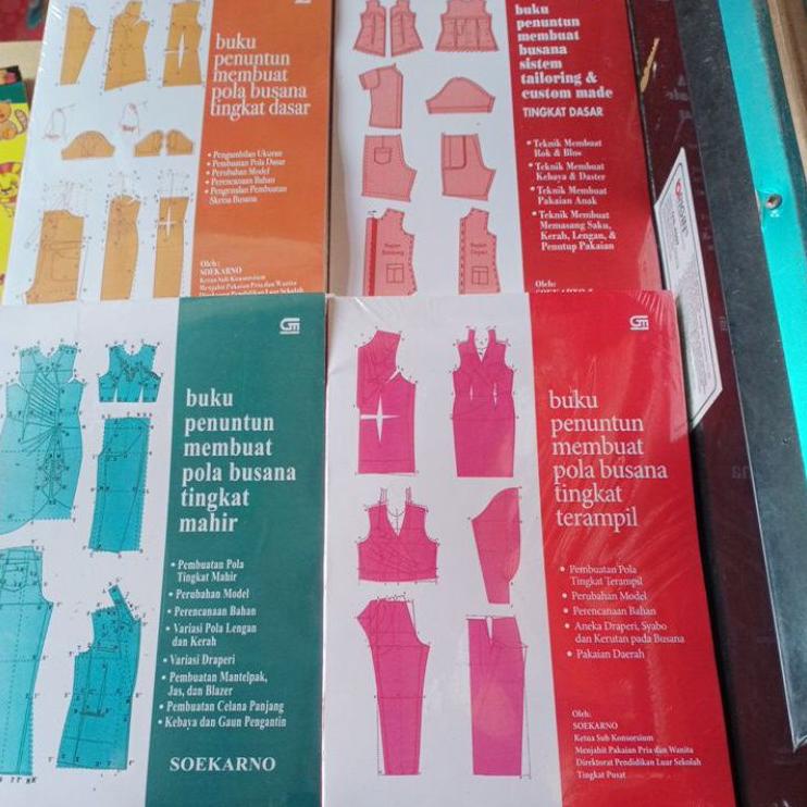 Hot Sale  PROMO BUKU BELAJAR MENJAHIT POLA BUSANA TINGKAT DASAR -TERAMPIL-MAHIR-TAILORING CUSTOM MAD