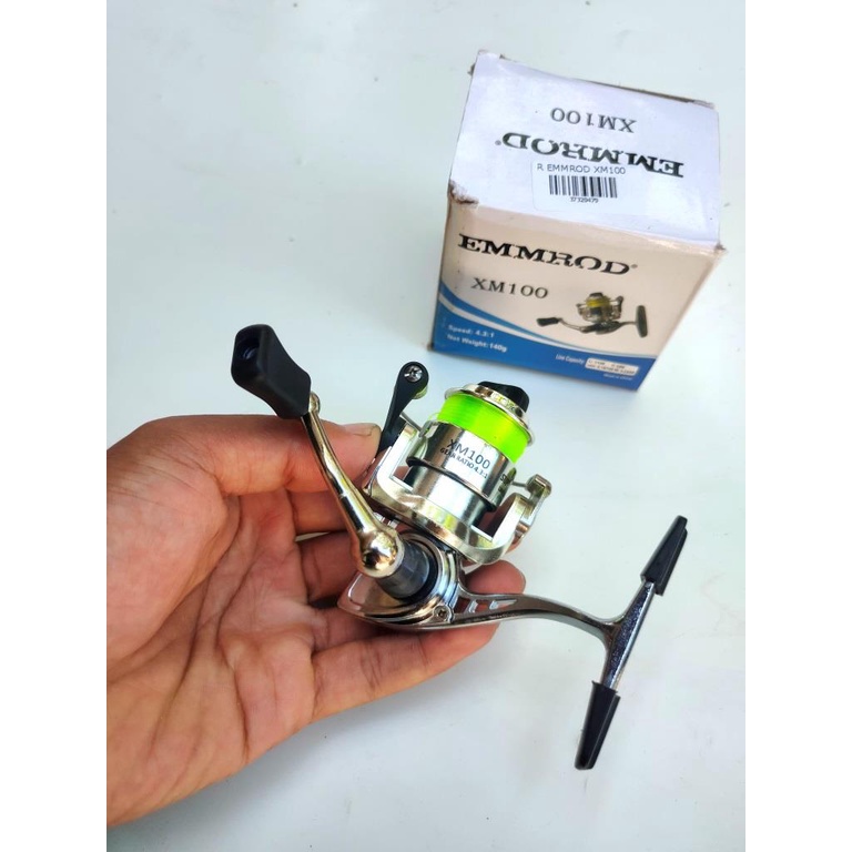 Reel Pancing EMMROD XM100 Body Metal include senar