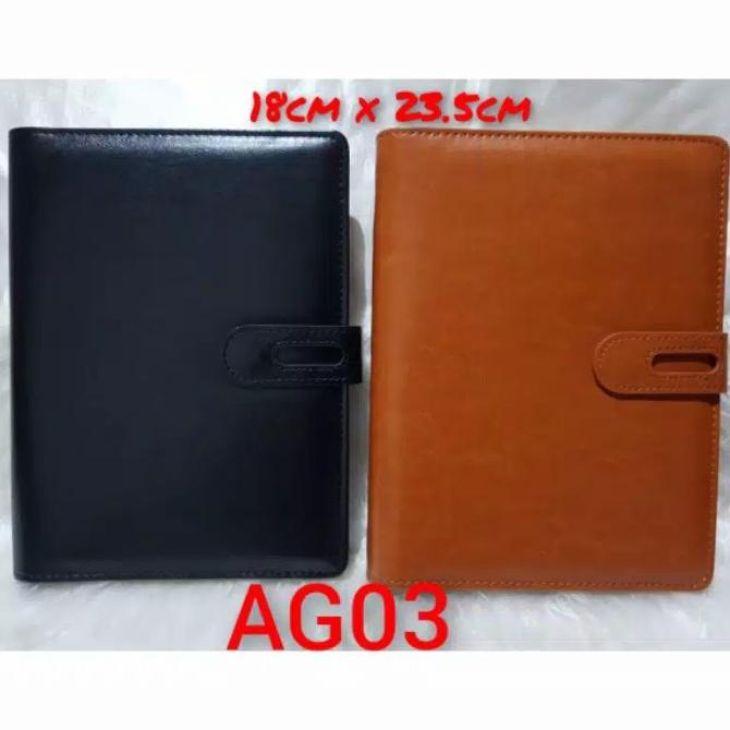 

AG 03 Agenda Kulit Exclusive / Agenda Binder Kulit / Notebook Kulit