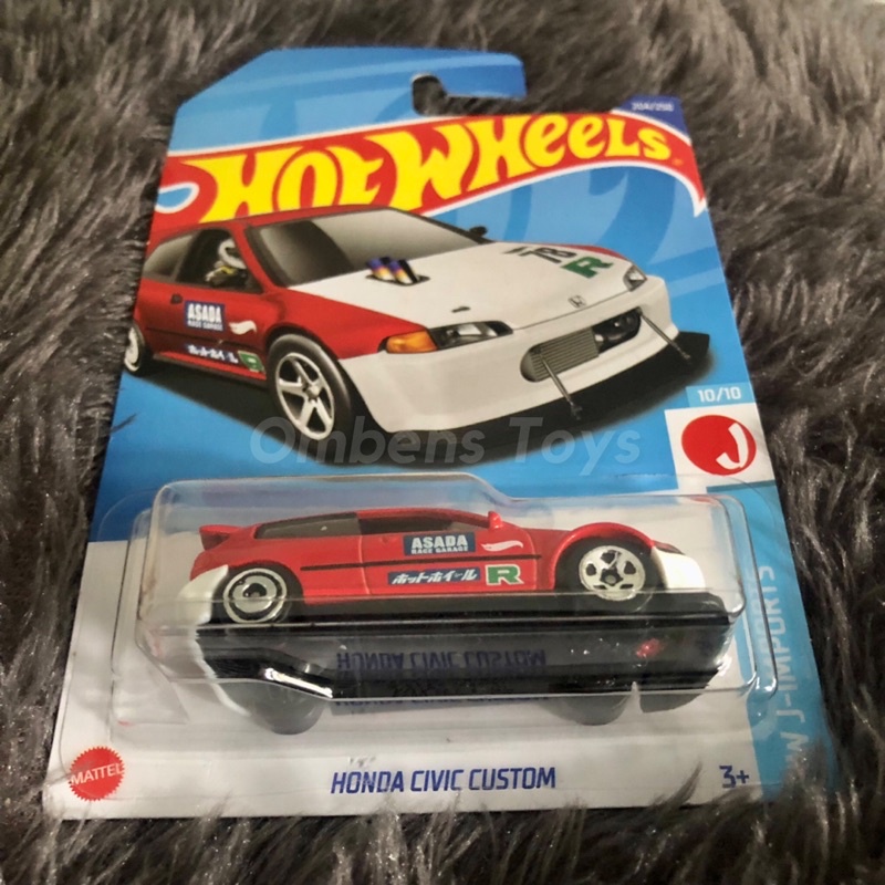 Hot Wheels Honda Civic Custom Merah