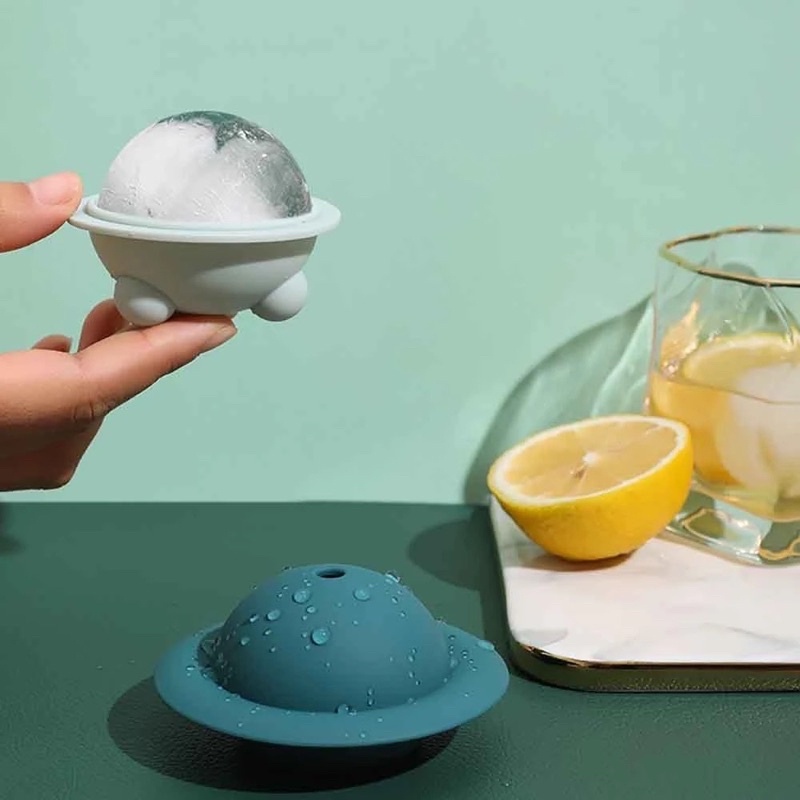 Cetakan Es Batu Bulat UFO Silikon Cetakan Serbaguna Ice Cube Tray Silicone Bentuk Ufo