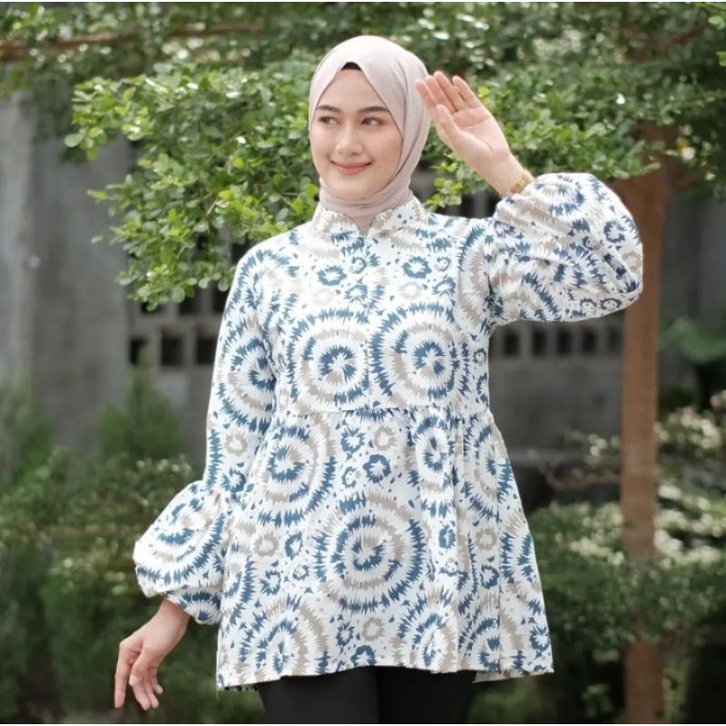 BAJU BATIK WANITA MODERN MONALISA GENES M,L,XL asli