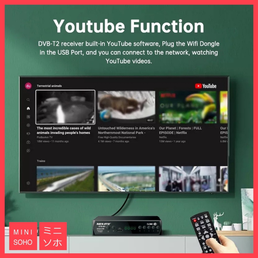 STB TV Digital DVB T2 Youtube Full HD 1080p (Set Top Box) Wifi DColor