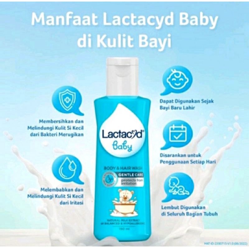 Lactacyd Baby Liquid Soap Gentle Care | Milk Ekstra 60ml 150ml 250ml 500ml