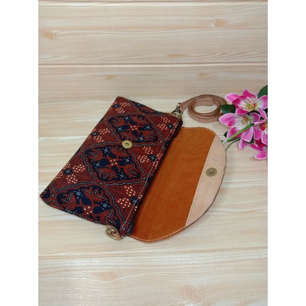 Tas selempang wanita batik kulit murah jogja