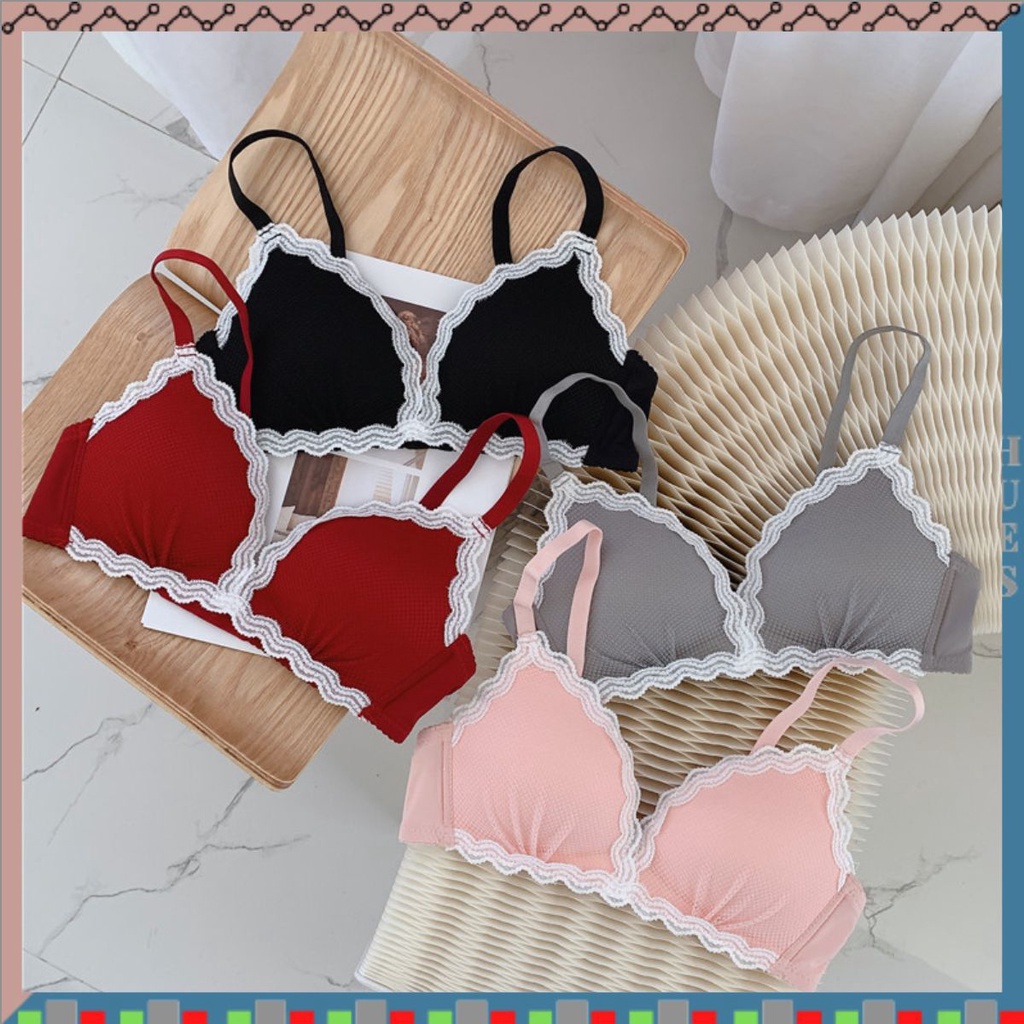 HUES.ID BH Bra Push Up Renda Style Pakaian Dalam Wanita High Quality Import 9021