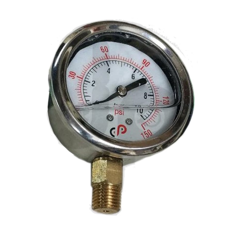 Oil Pressure Gauge 1/4&quot; BSPT|Size : 4 ,10 , 16 , 25 KG