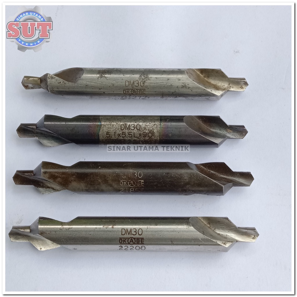 Jual Center drill 5x11x75 mm Center bor 5mm centerdrill HSS OKABE JAPAN kondisi bekas Shopee