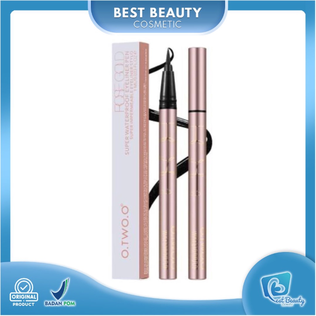 ★ BB ★ O.TWO.O Waterproof Eyeliner Pen - Eyeliner Long Lasting Liquid Eyeliner Waterproof Black | O TWO O