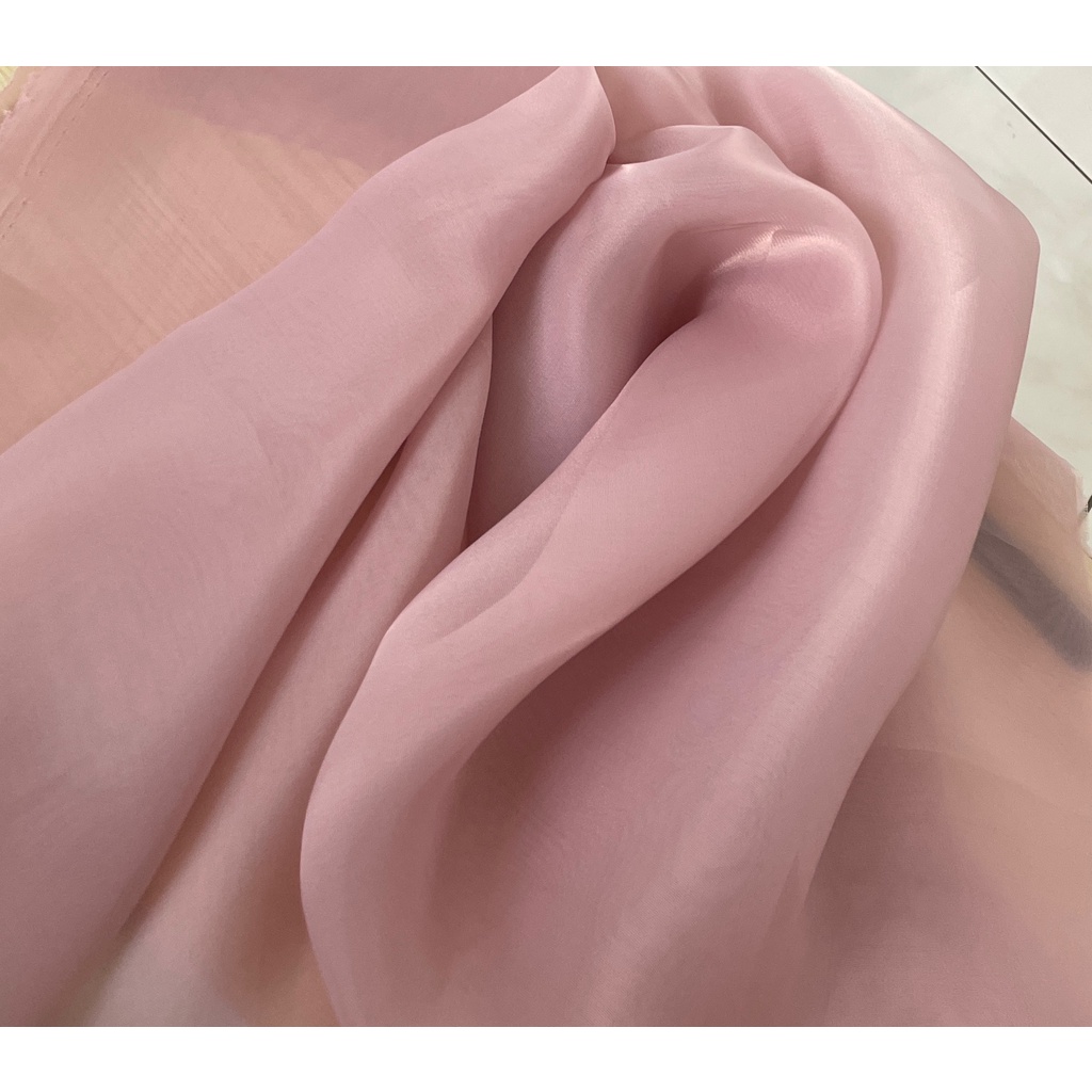 Kain Organza Organdi Polos Premium Silk Kain Kaca 1/2 Meteran