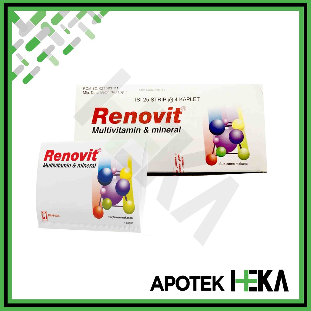 Renovit Box isi 25 Strip - Multivitamin dan Mineral (SEMARANG)