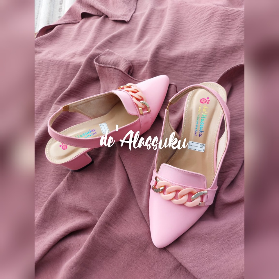 Alassuku.ID - Heels Sepatu Wanita TL Rantai