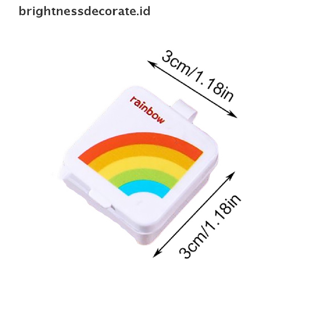 [Birth] 1/4pcs Botol Saus Mini Square Portable Bento Sub-Botol Saus Plastik Kotak [ID]