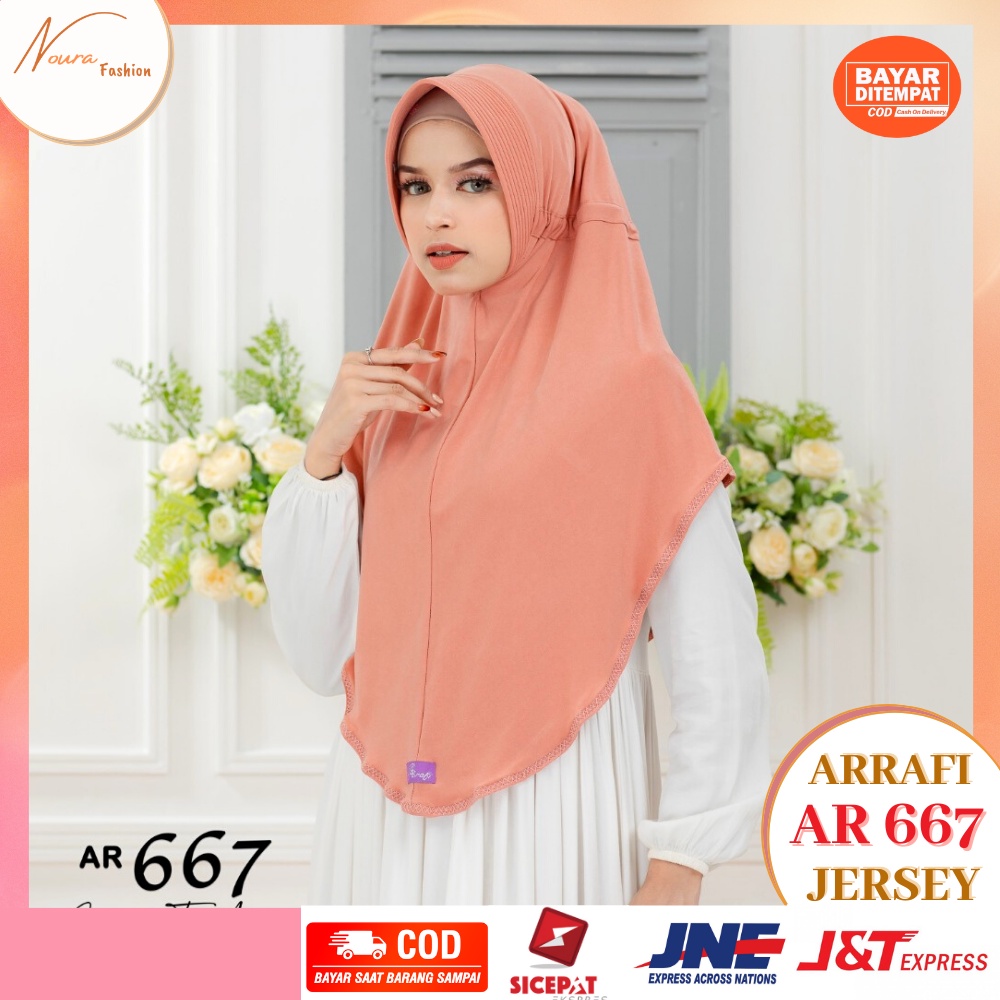 Hijab arrafi terbaru 2023 ori | jilbab arrafi terbaru 2023 ori | hijab arrafi terbaru AR 667 | bergo