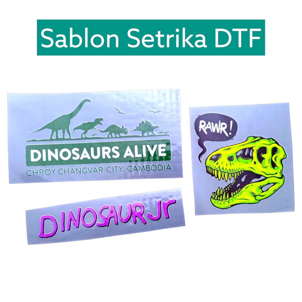 

Sablon Setrika DTF Logo Dinosaur JR Hypbeast 3 pcs