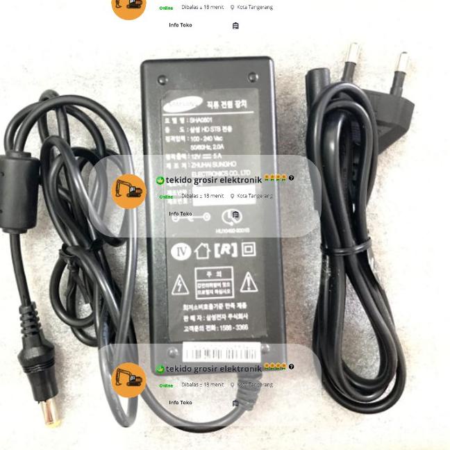 Adaptor 5A 12V DVR Samsung Original KOREA ‣ KEP.19Ja23υ