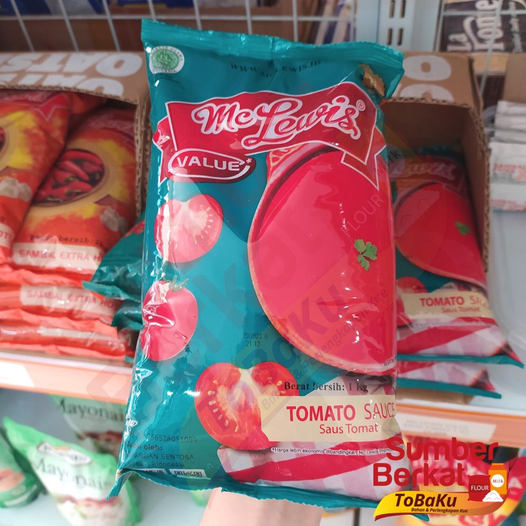

Mc Lewis Saus Tomat Saus Sambal Saos Tomat Saos Cabe Cabai 1 kg Murah