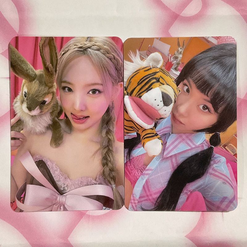 TWICE 1&2 NAYEON BUNNY CHAEYOUNG HORANGI OFFICIAL PHOTOCARD