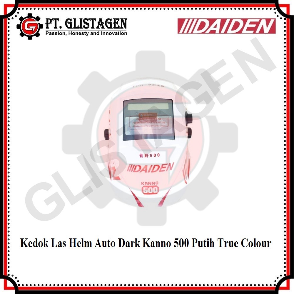 HELM LAS AUTO DARK TRUE COLOUR KANNO 500 PUTIH