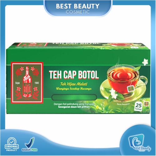 ★ BB ★ Teh Celup Cap Botol Hijau Aroma Melati 25 Bags -Tea Bag