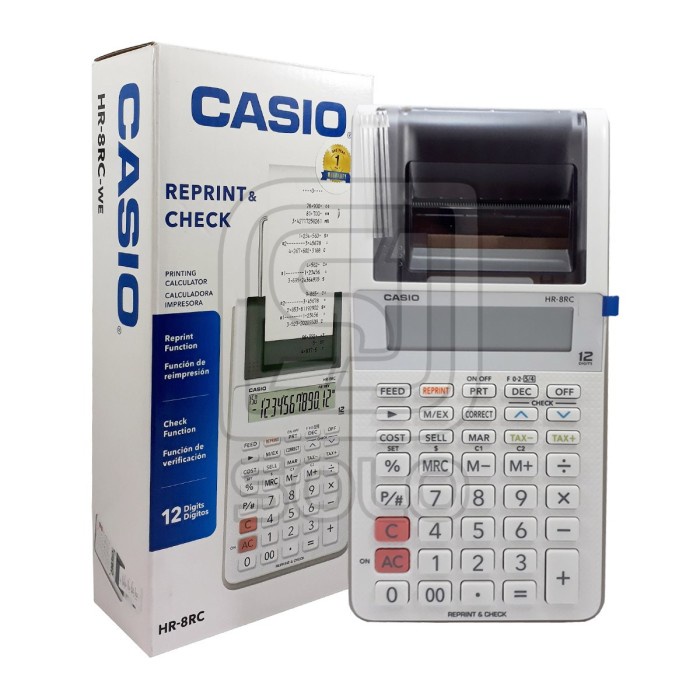 

Kalkulator Casio Printing Calculator HR-8RC, HR-100RC, HR-150RC