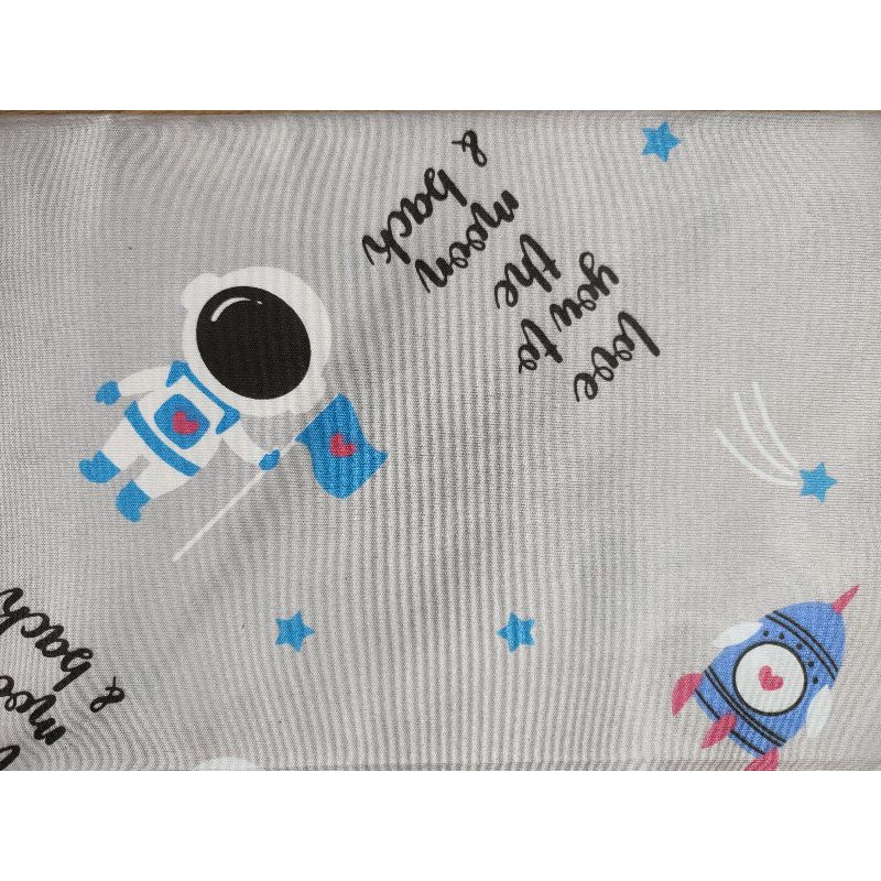 KAIN PERCA KATUN LOKAL MOTIF MOON GREY 60CMX50CM