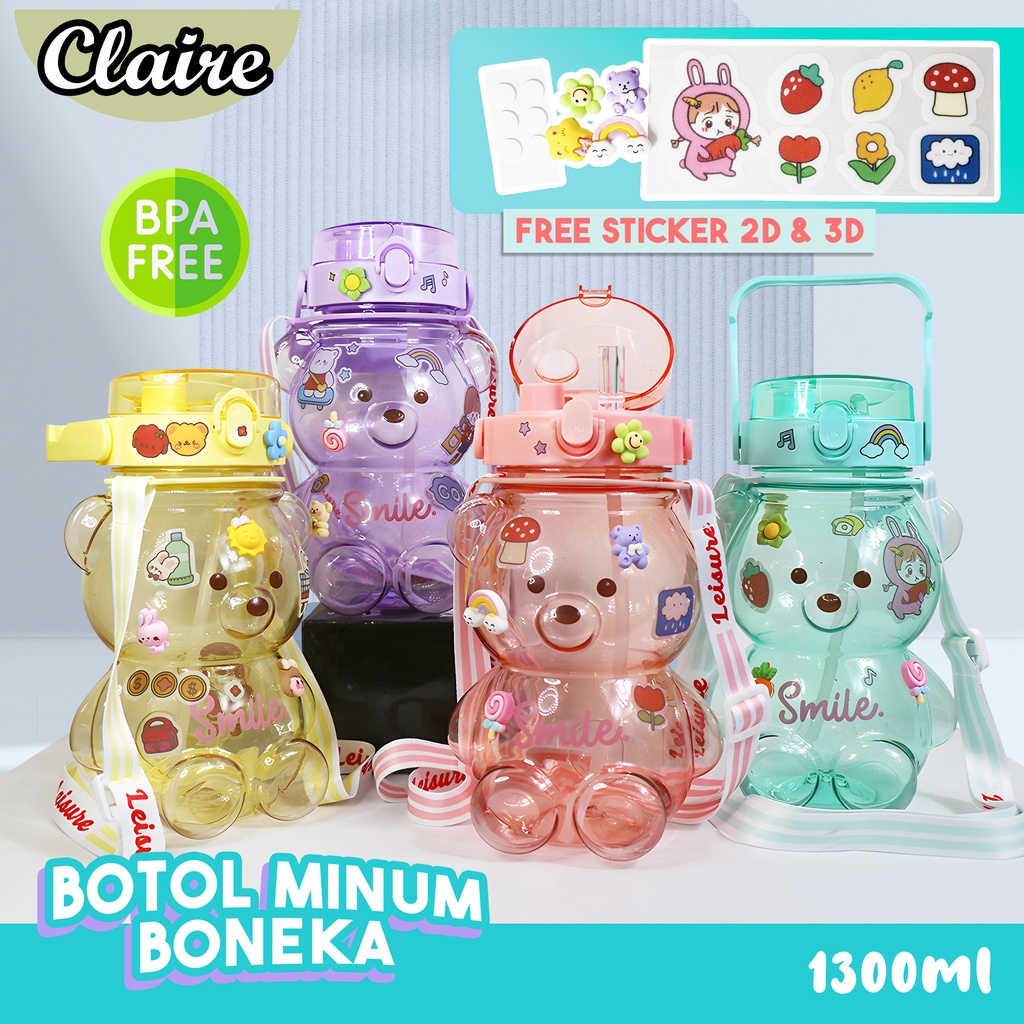 BOTOL BONEKA POLOS 1,5L / BOTOL MINUM POLOS BONEKA / BOTOL VIRAL TERMURAH