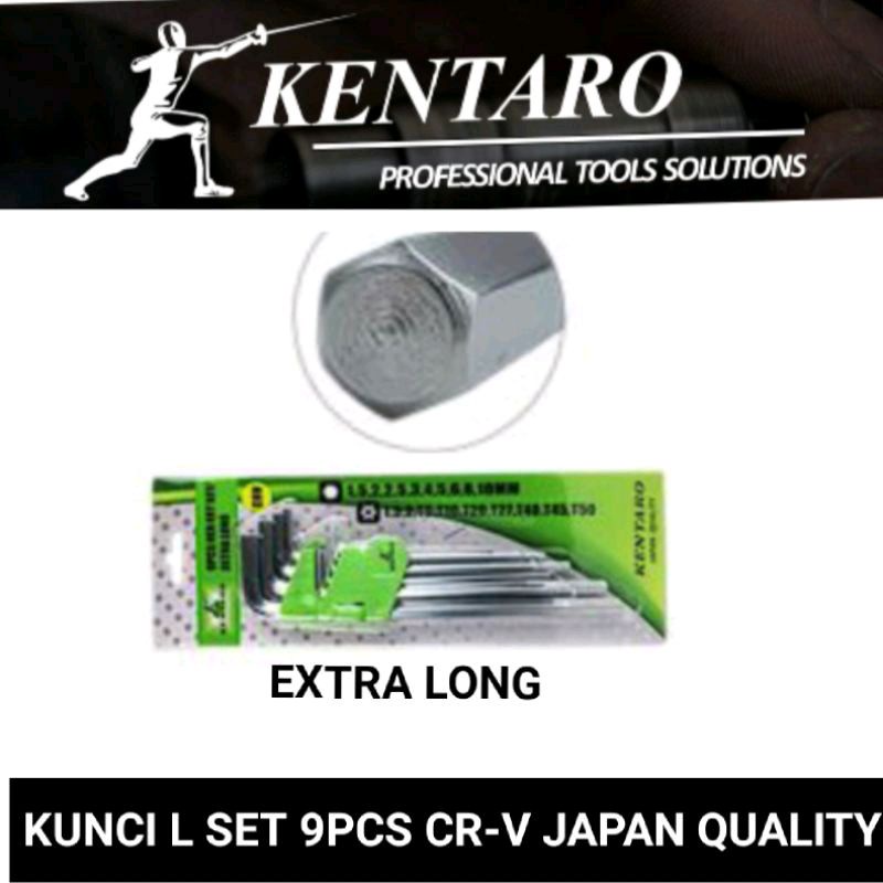 KUNCI L SET 9PCS KENTARO JAPAN QUALITY