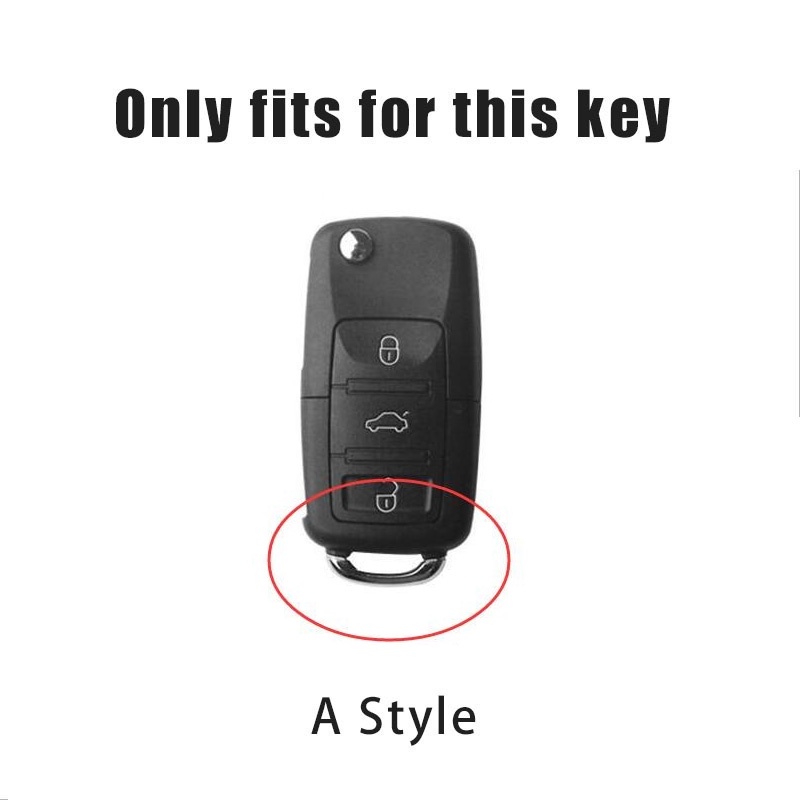 2022 TPU Remote Control Cover Cases Kunci Mobil TPU Lembut 360derajat Perlindungan Untuk VW Volkswagen Jetta Golf Polo MK6 Passat Tiguan Beetle Remote Key Holder