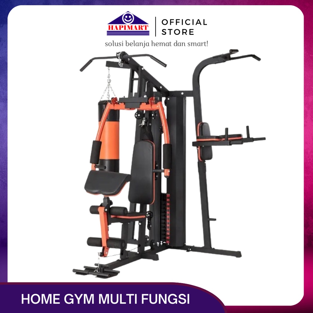 Alat Fitness Rumahan/Home Gym Multifungsi 3 Station Multi Gym 3 Orang
