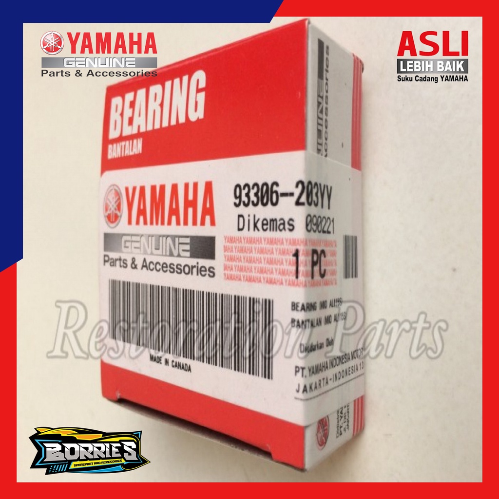 Bearing As Pully Belakang 93306-203YY Mio Smile Mio Soul Fino